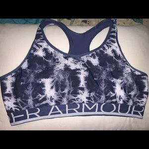 Under Armour Sports Bra - Blue & White tie dye